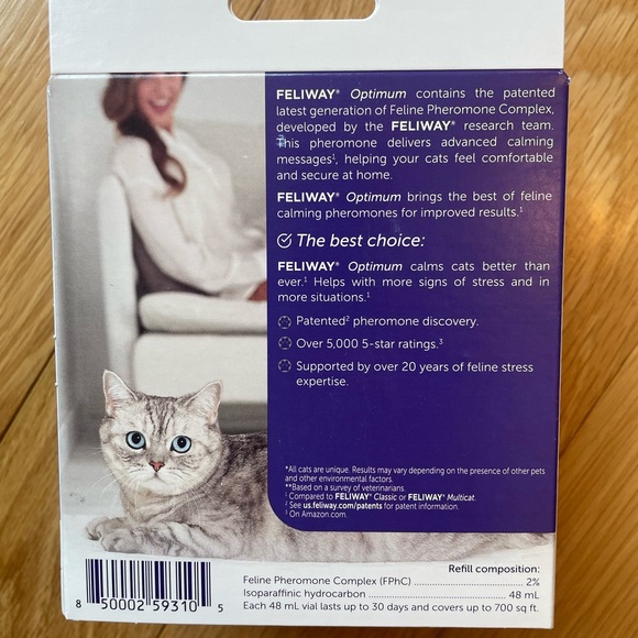 White Cat with Plush Fur and Striking Eyes - Picture 3 of 6